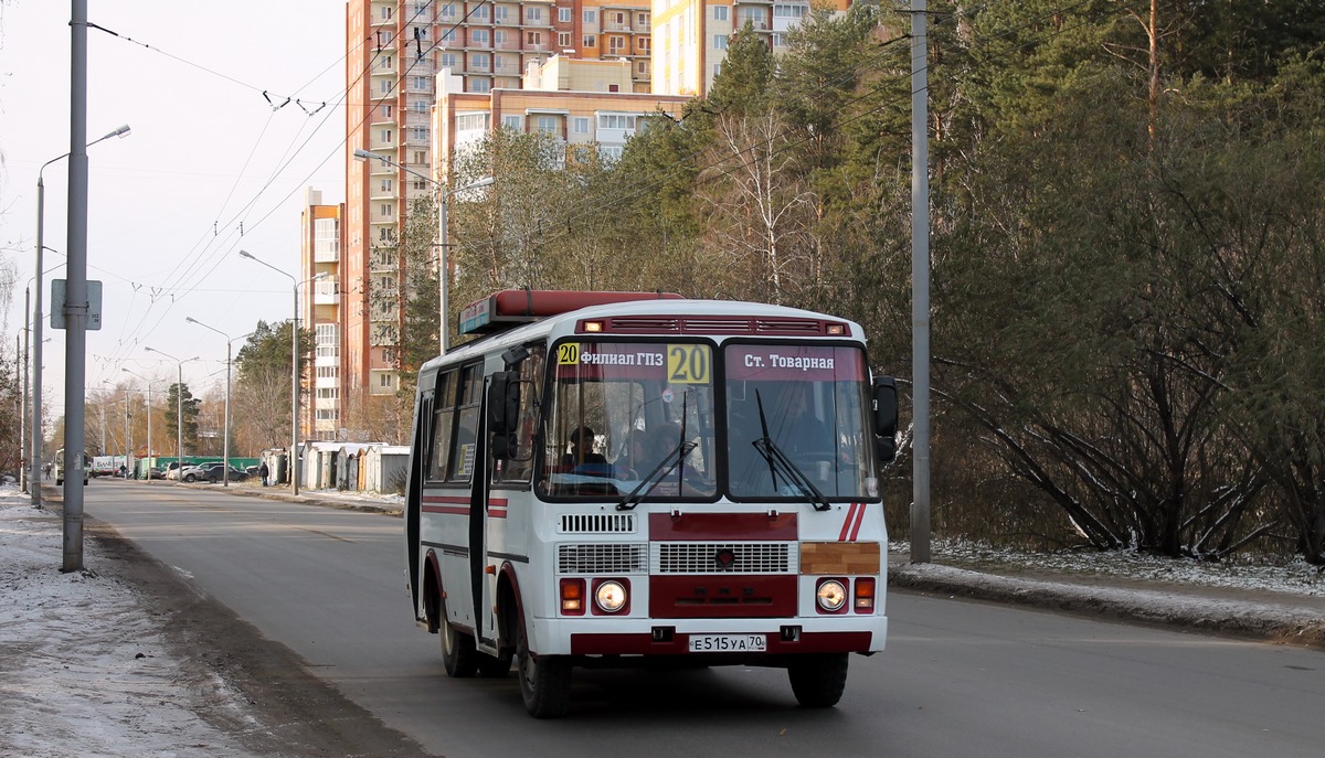 Томская область, ПАЗ-32053 № Е 515 УА 70