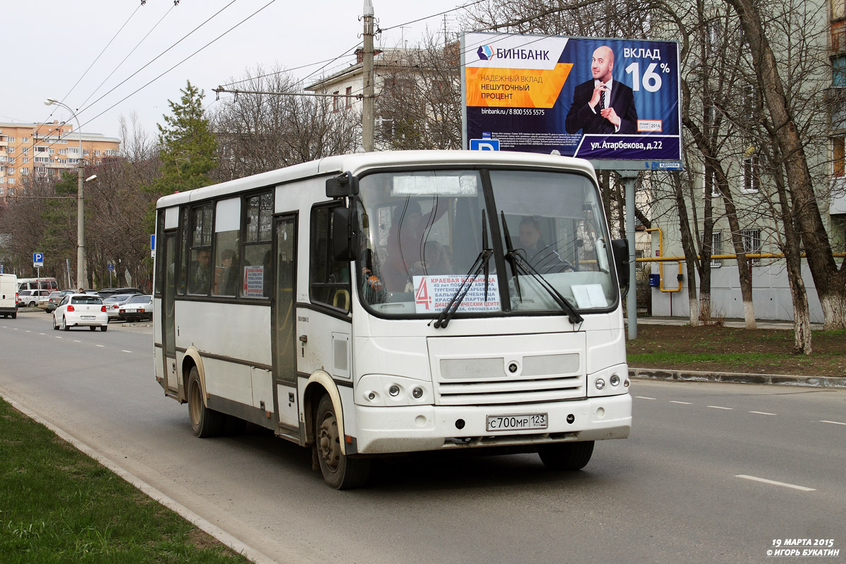 Краснодарский край, ПАЗ-320412-05 № С 700 МР 123