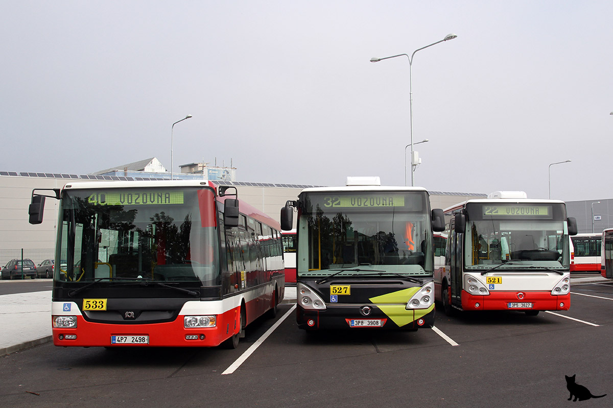 Czech Republic, SOR NB 12 # 533; Czech Republic, Irisbus Citelis 12M # 527