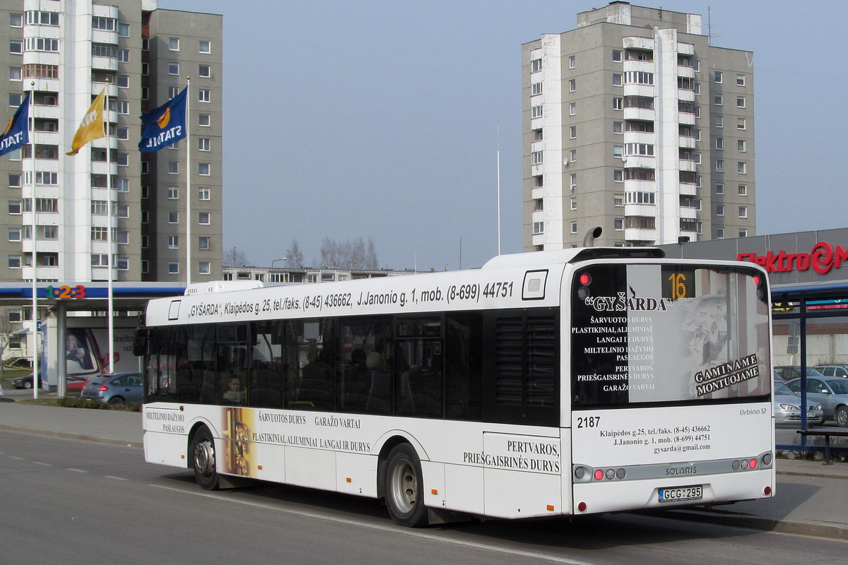 Lietuva, Solaris Urbino III 12 hybrid № 2187