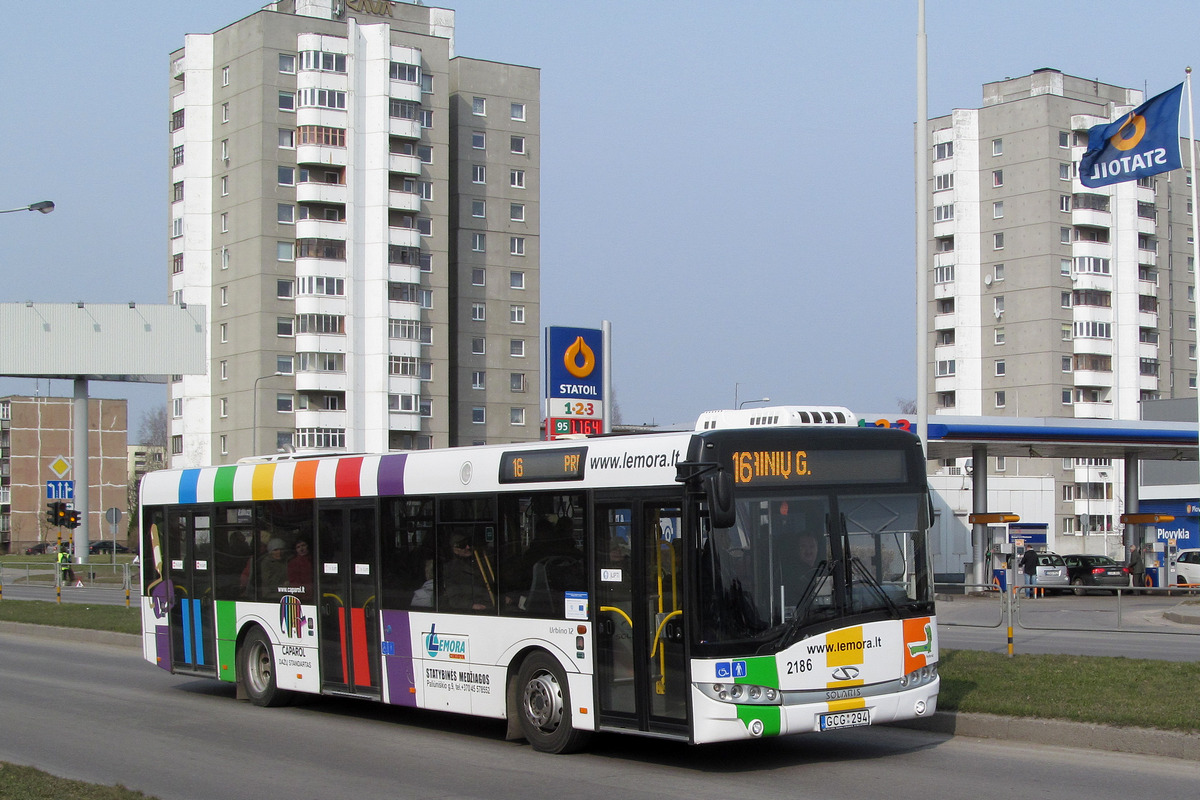 Литва, Solaris Urbino III 12 hybrid № 2186