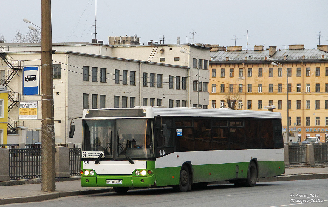 Санкт-Петербург, ЛиАЗ-5292.20 № 3371