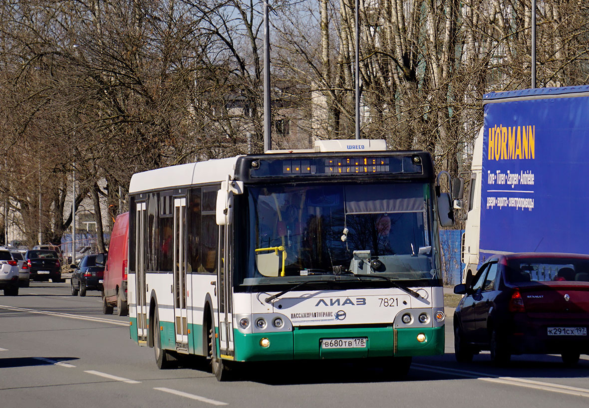 Санкт-Петербург, ЛиАЗ-5292.60 № 7821