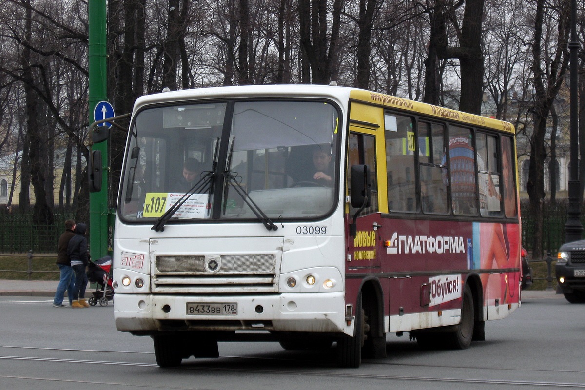 Санкт-Петербург, ПАЗ-320402-05 № 03099