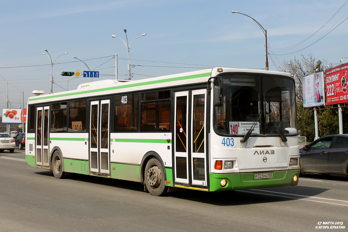 Krasnodar region, LiAZ-5293.60 № Р 701 МА 123