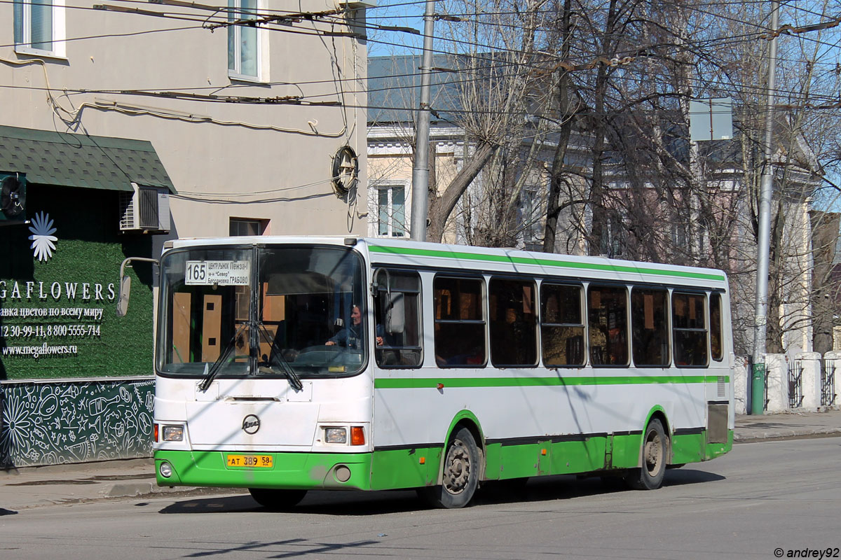 Penza region, LiAZ-5256.45-01 # АТ 389 58