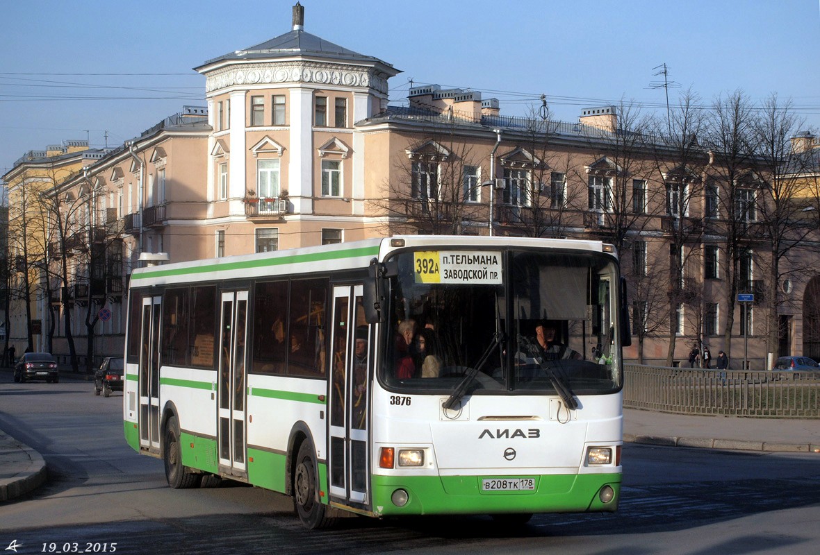 Санкт-Петербург, ЛиАЗ-5293.60 № 3876