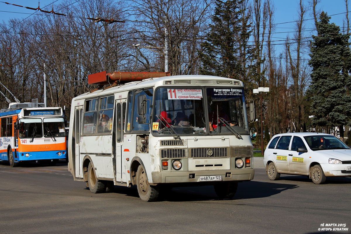 Краснодарский край, ПАЗ-32054 № Н 487 АР 123