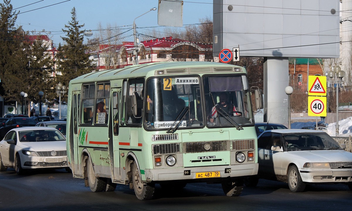 Томская область, ПАЗ-32054 № АС 487 70