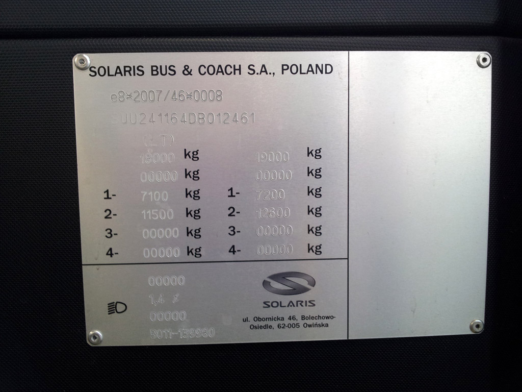 Литва, Solaris Urbino III 12 CNG № 959