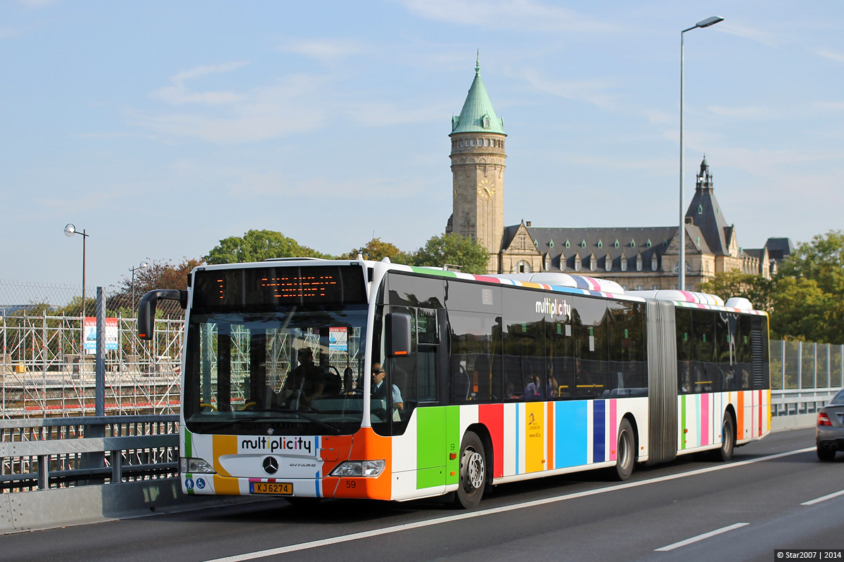 Люксембург, Mercedes-Benz O530G Citaro facelift G № 59