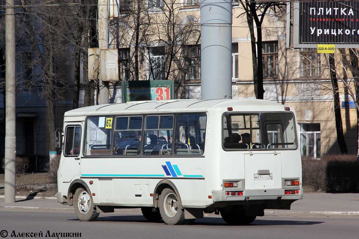 Воронежская область, ПАЗ-32053 № М 594 УО 36