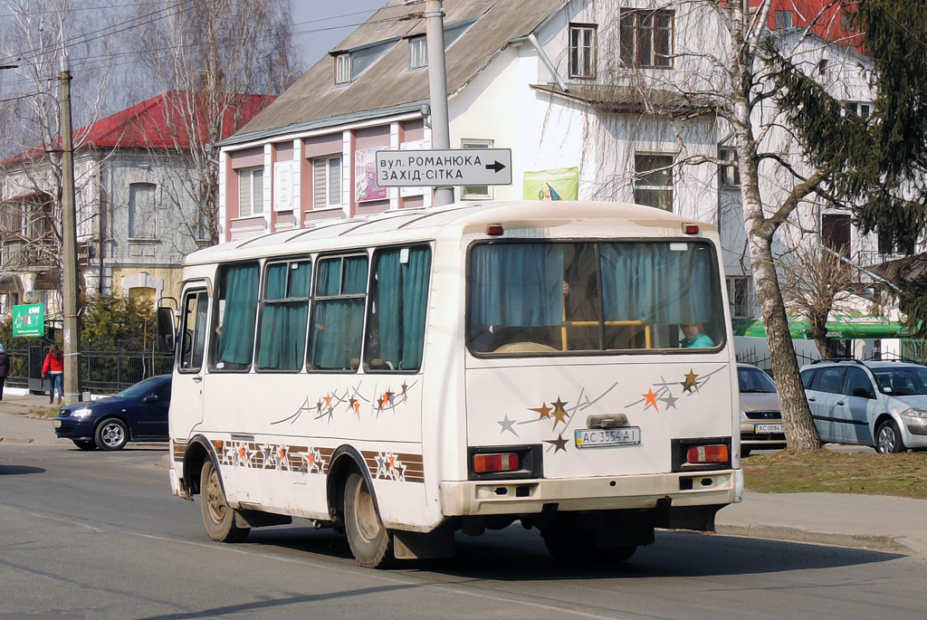 Волынская область, ПАЗ-32054 № AC 3554 AI