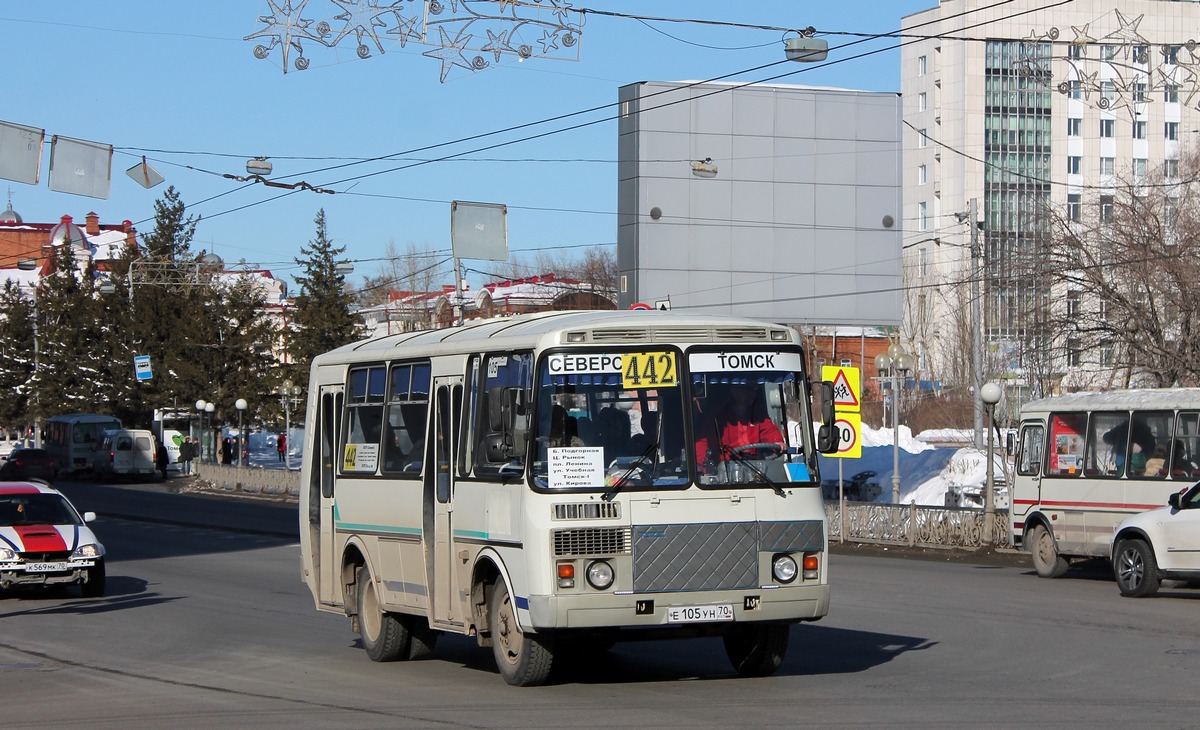 Томская область, ПАЗ-32053 № Е 105 УН 70