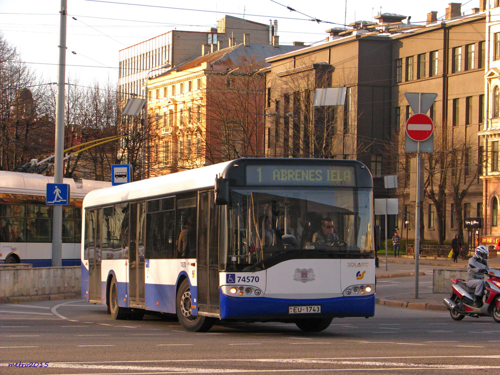 Латвия, Solaris Urbino II 12 № 74570