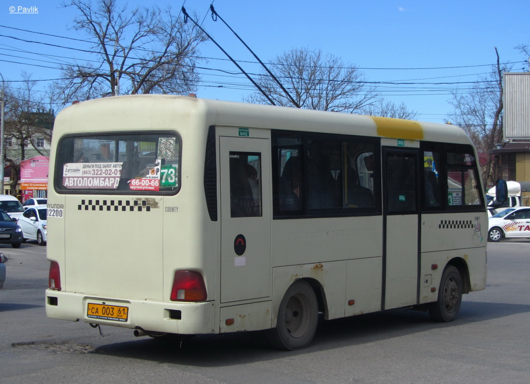 Ростовская область, Hyundai County SWB C08 (РЗГА) № СА 003 61