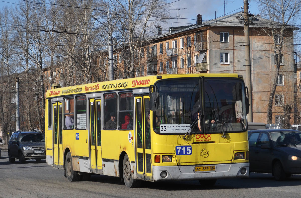 Омская область, ЛиАЗ-5256.45 № 715