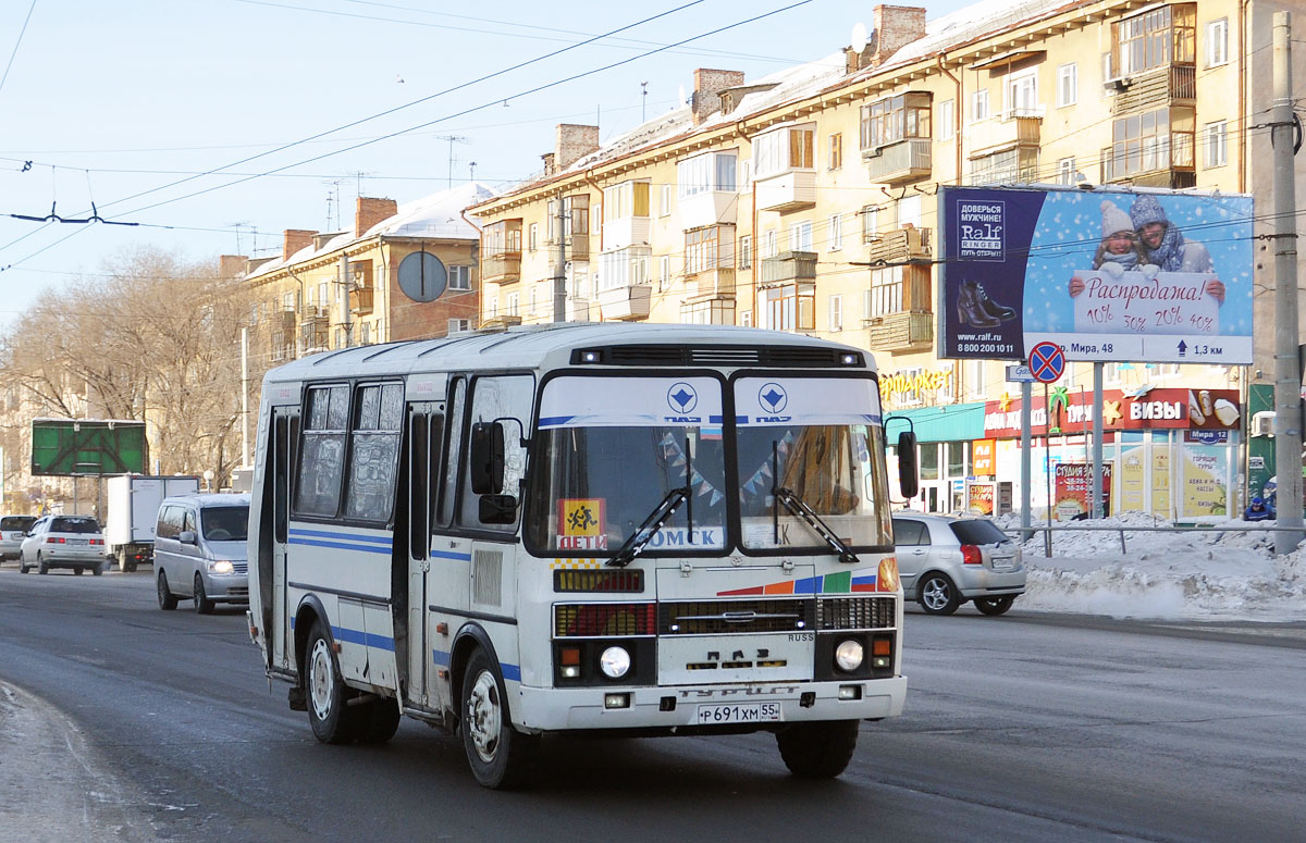 Омская область, ПАЗ-32054-07 № Р 691 ХМ 55