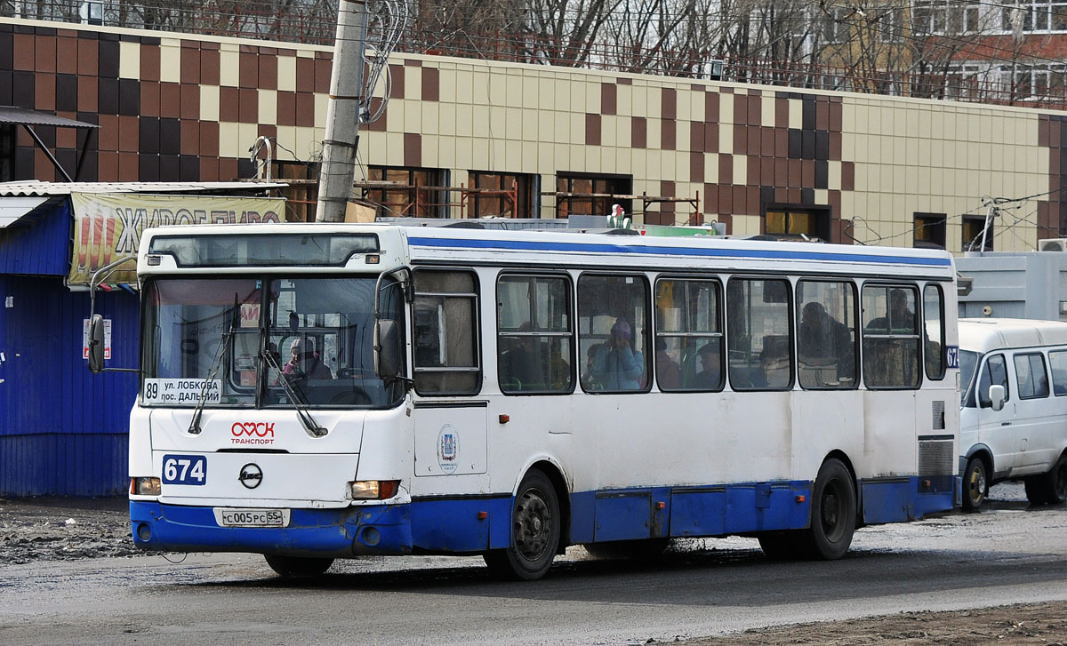 Омская область, ЛиАЗ-5256.45 № 674