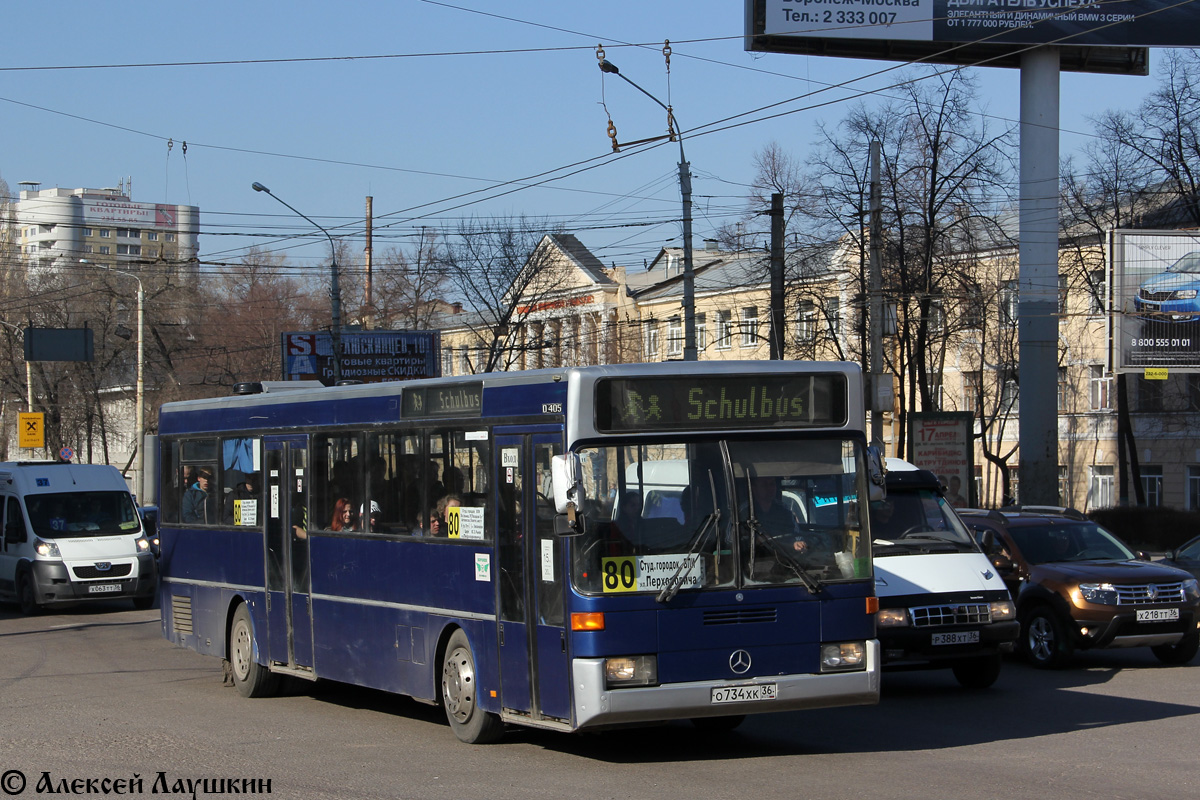 Voronezh region, Mercedes-Benz O405 Nr. О 734 ХК 36