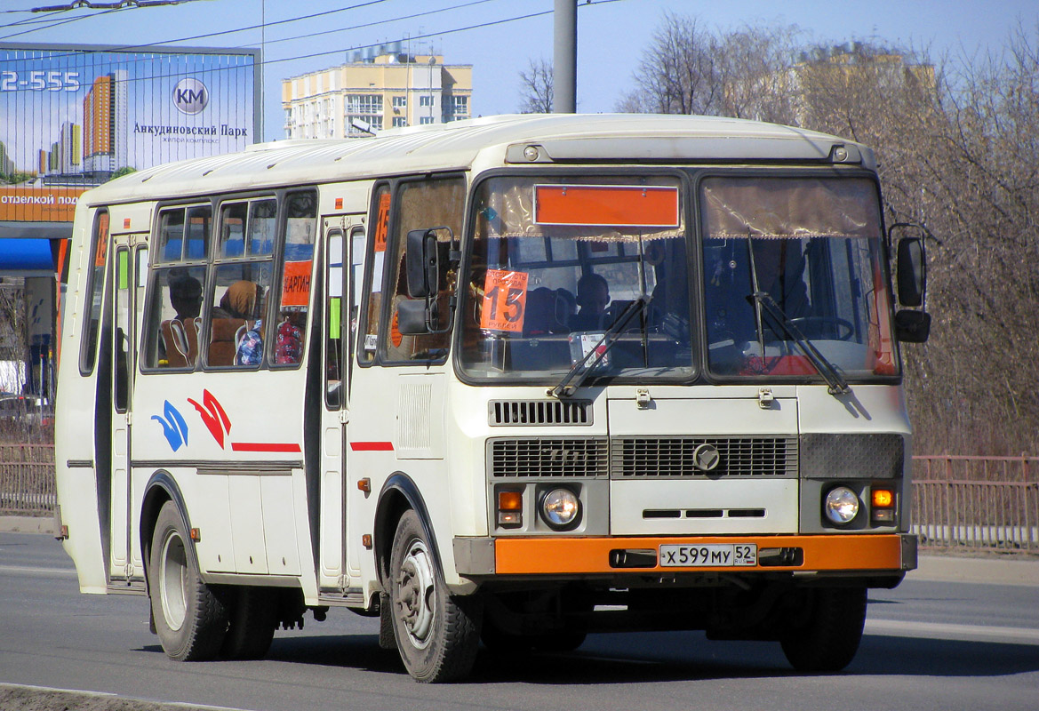 Nizhegorodskaya region, PAZ-4234-05 # Х 599 МУ 52