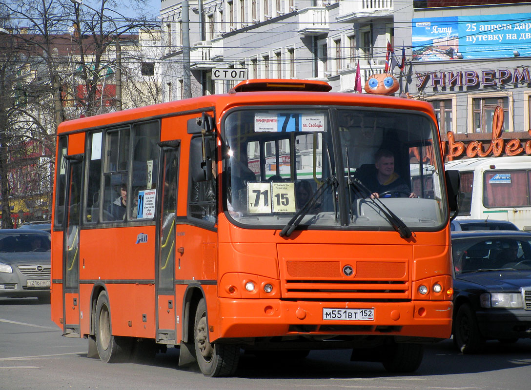 Нижегородская область, ПАЗ-320402-05 № М 551 ВТ 152