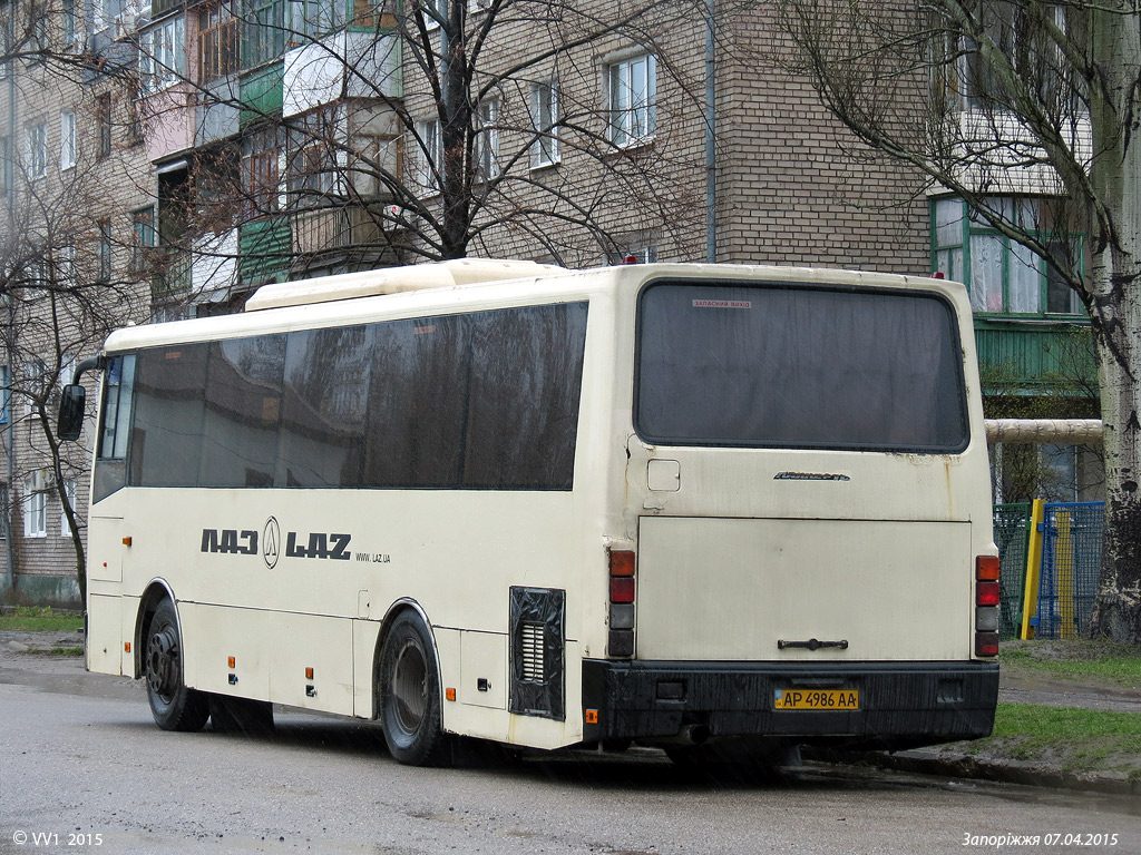 Запорожская область, ЛАЗ-4207FL "Лайнер-10" № AP 4986 AA