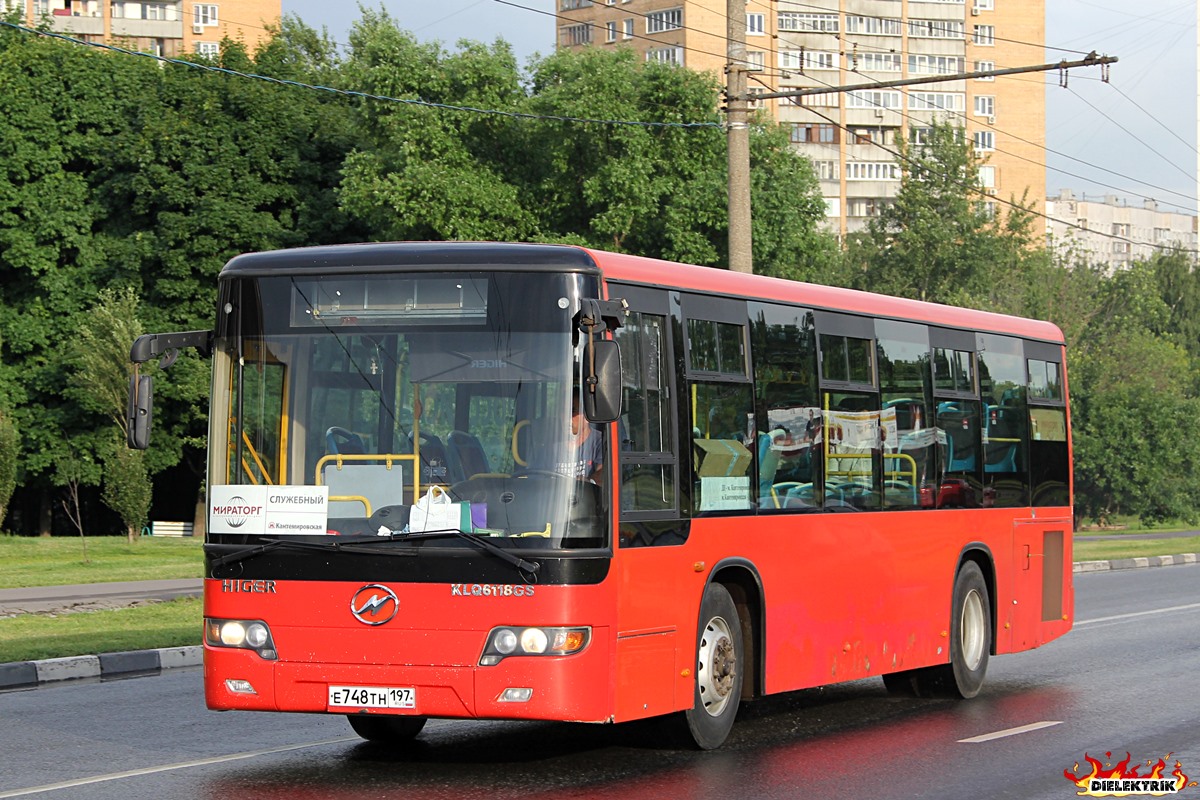 Москва, Higer KLQ6118GS № Е 748 ТН 197