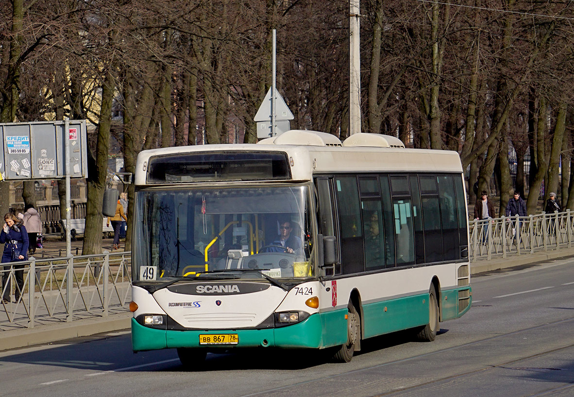 Санкт-Петербург, Scania OmniLink I (Скания-Питер) № 7424