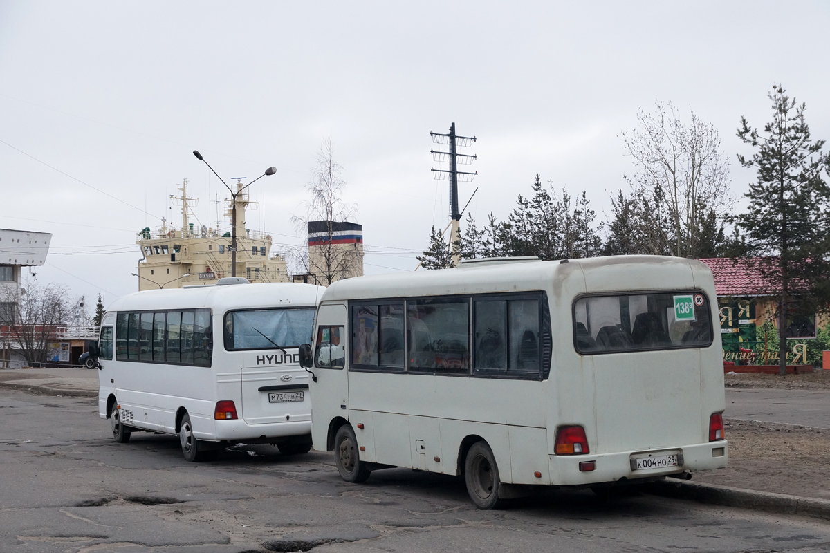 Архангельская область, Hyundai County SWB C08 (РЗГА) № К 004 НО 29