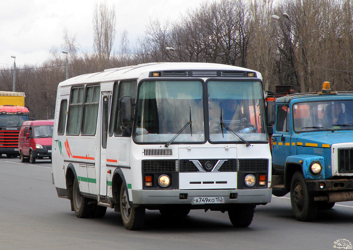 Нижегородская область, ПАЗ-32053 № А 749 КО 152