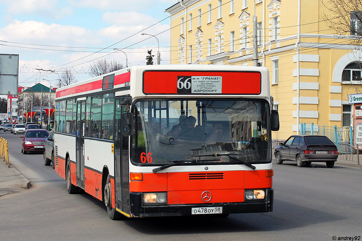 Пензенская область, Mercedes-Benz O405N № О 478 ОУ 58