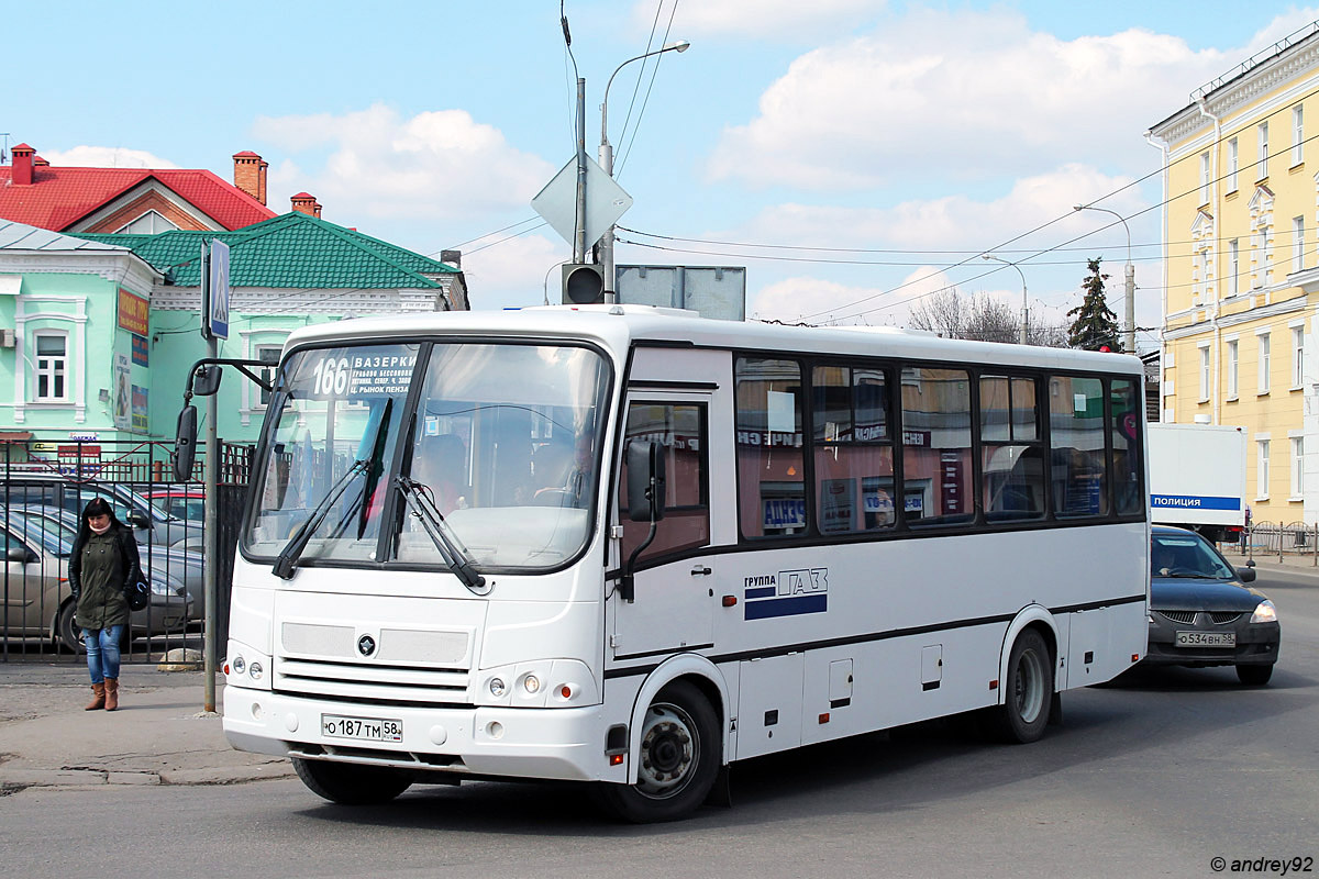 Пензенская область, ПАЗ-320412-05 № О 187 ТМ 58