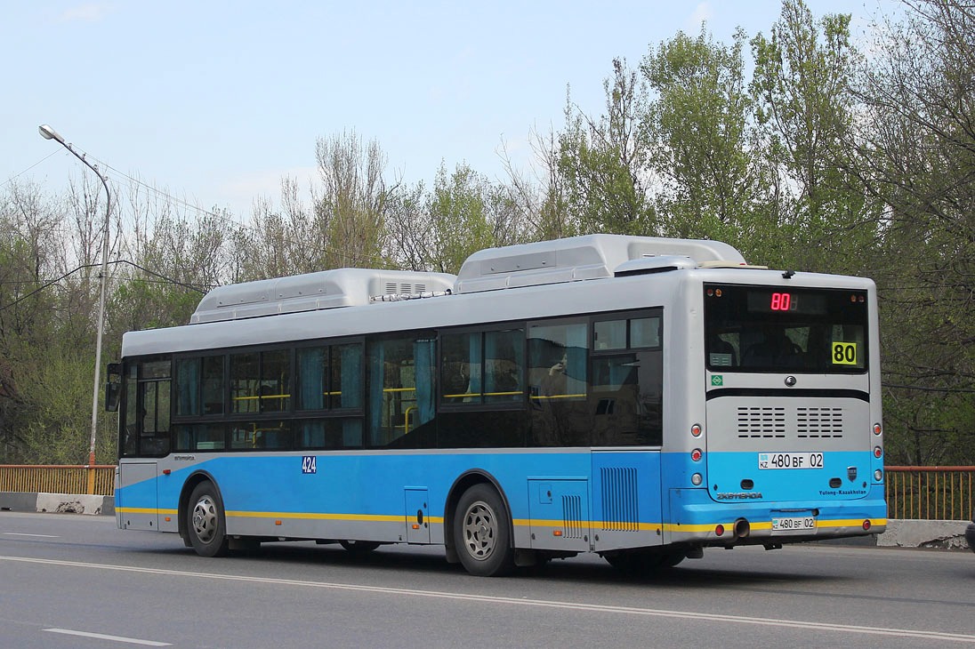 Алматы, Yutong ZK6118HGA № 424