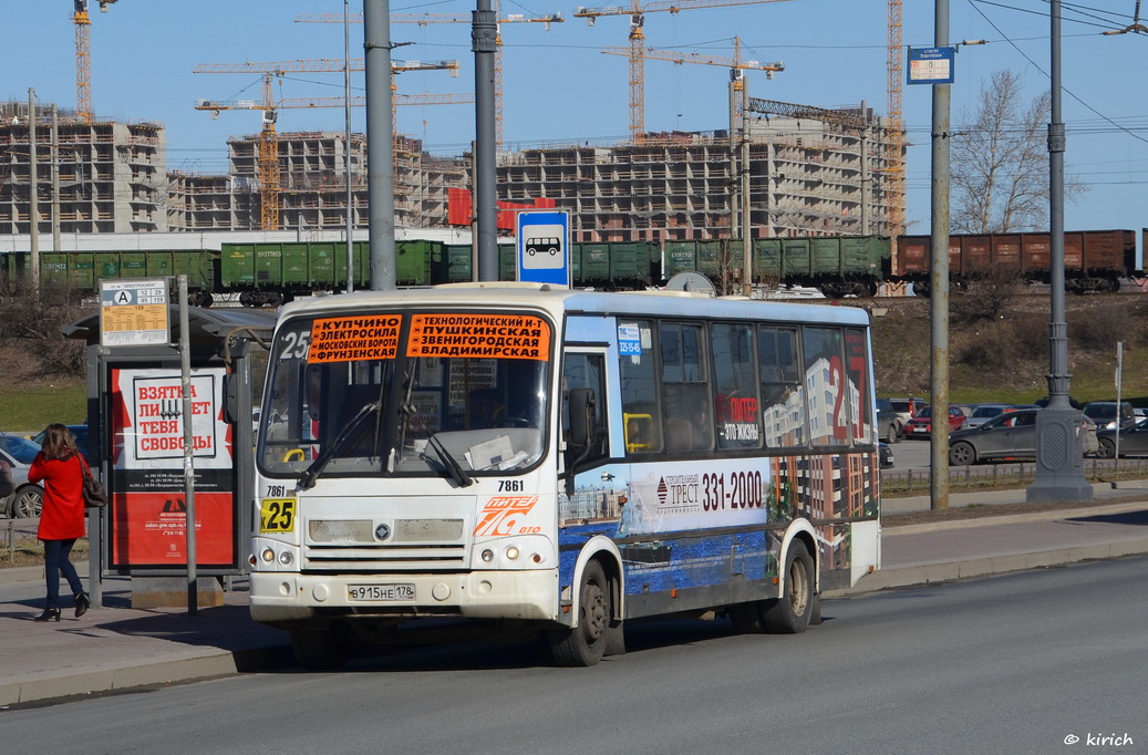 Санкт-Петербург, ПАЗ-320412-05 № 7861