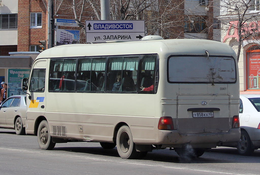 Хабаровский край, Hyundai County № У 858 КХ 45