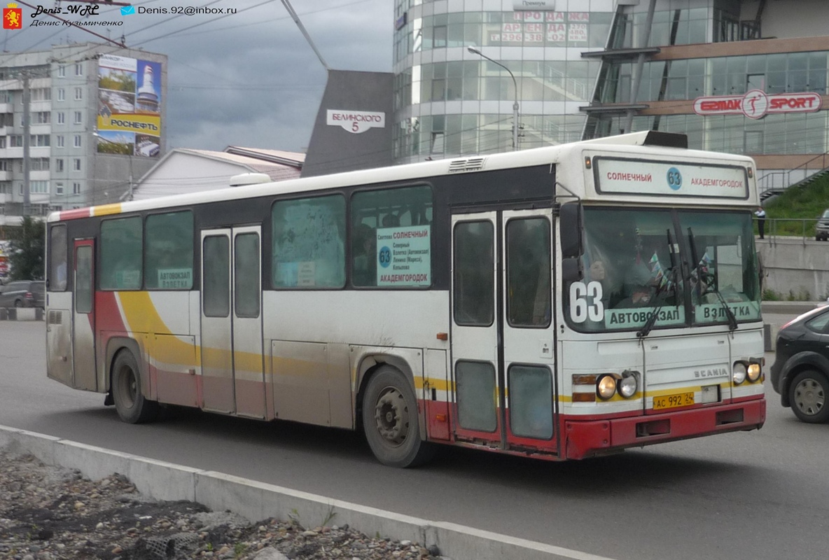 Краснаярскі край, Scania CN113CLB № АС 992 24