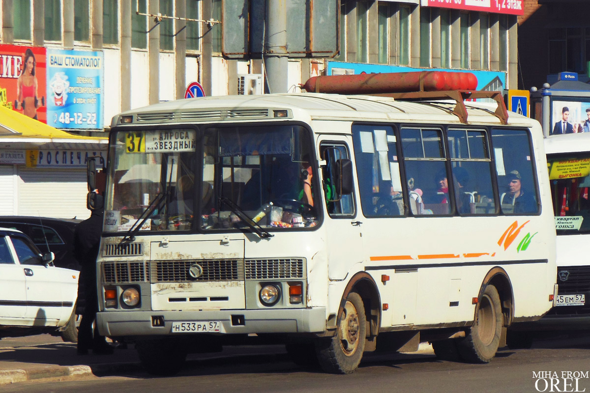 Oryol region, PAZ-32054 # Н 533 РА 57
