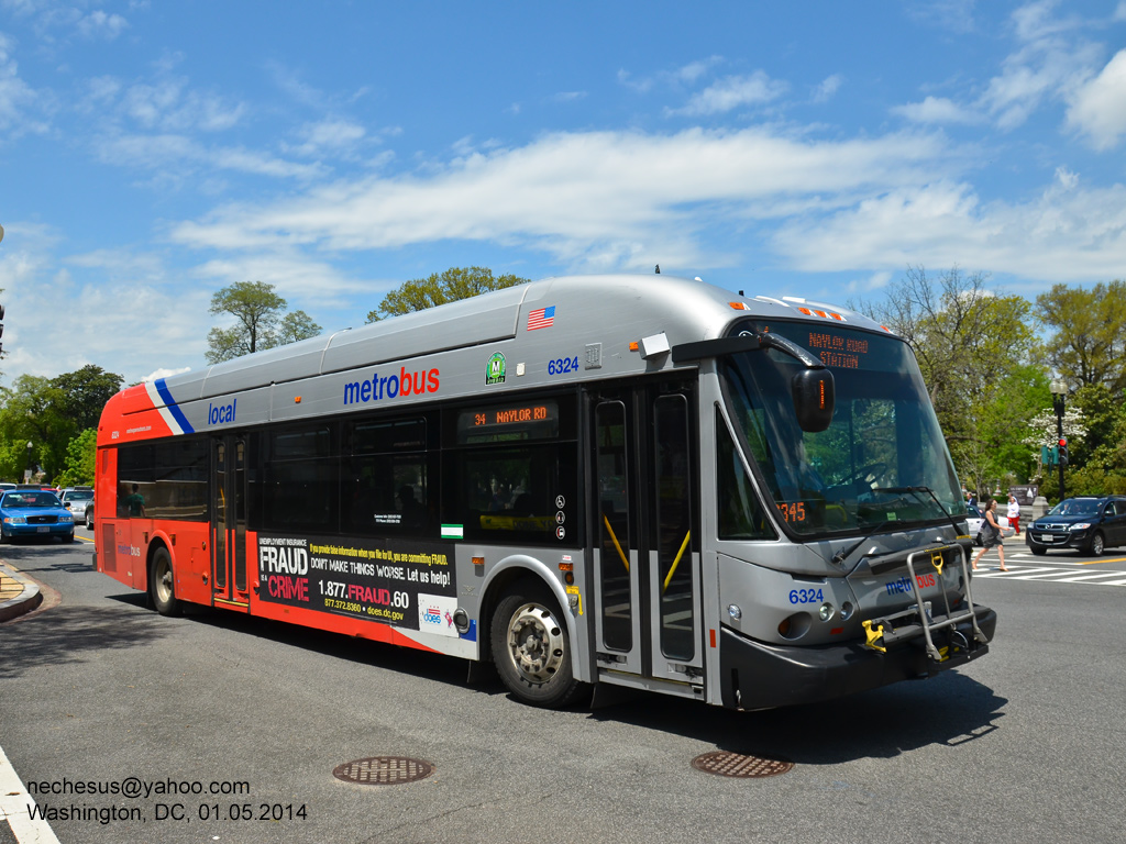 USA, New Flyer DE42LFA # 6324