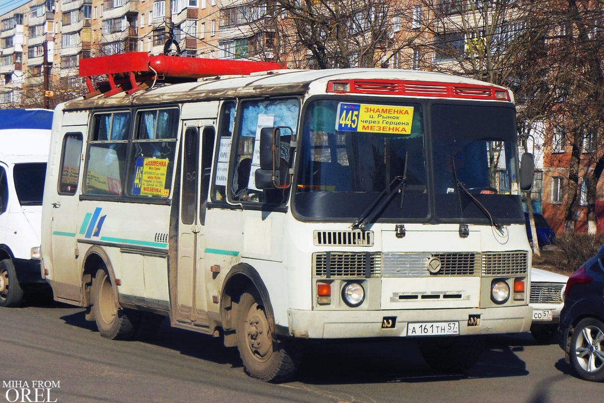 Орловская область, ПАЗ-32053 № А 161 ТН 57