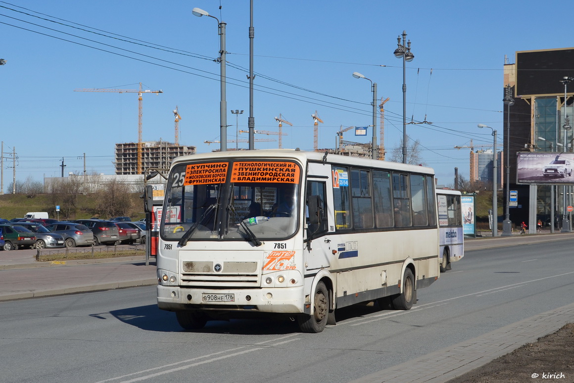 Санкт-Петербург, ПАЗ-320412-05 № 7851