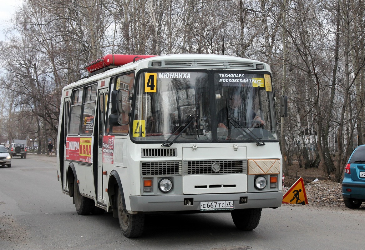 Томская область, ПАЗ-32054 № Е 667 ТС 70