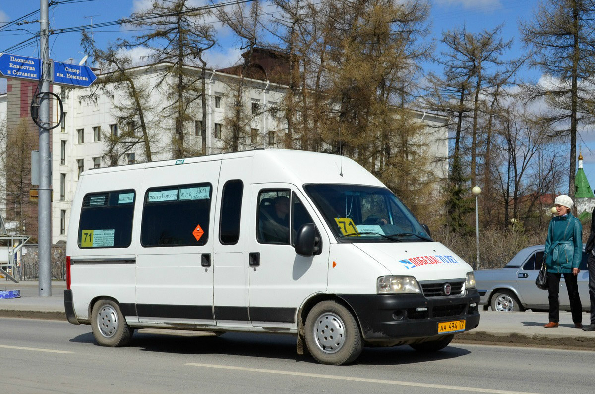 Тюменская область, FIAT Ducato 244 CSMMC, -RT № АА 494 72