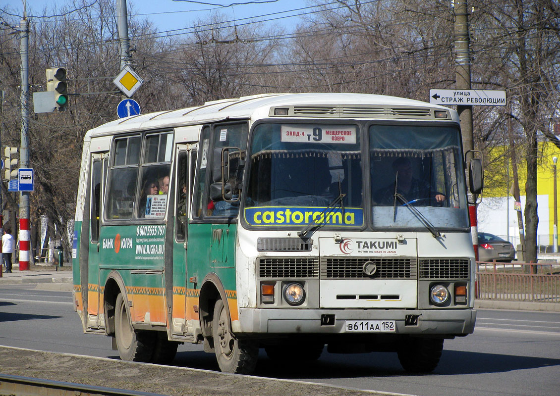 Нижегородская область, ПАЗ-32054 № В 611 АА 152