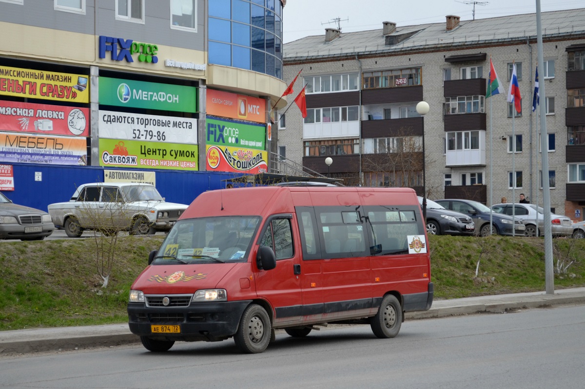 Тюменская область, FIAT Ducato 244 CSMMC-RLL, -RTL № АЕ 874 72