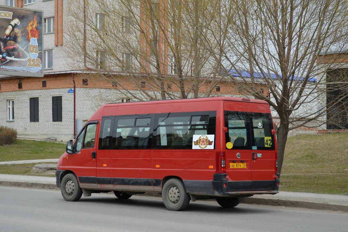 Тюменская область, FIAT Ducato 244 CSMMC-RLL, -RTL № АЕ 874 72