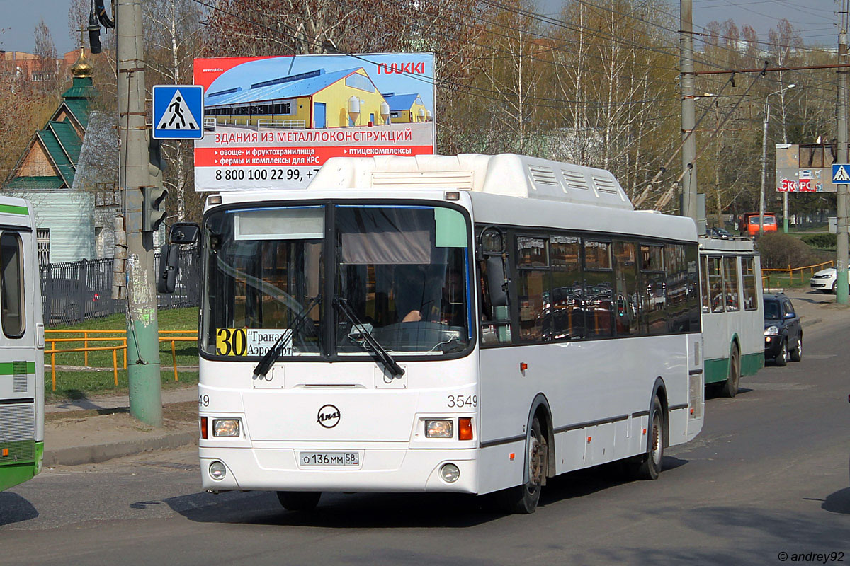 Пензенская область, ЛиАЗ-5256.57 № 3549