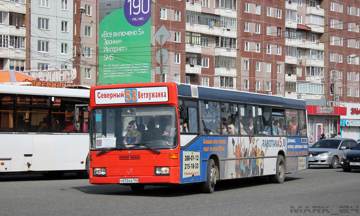 Красноярский край, Mercedes-Benz O405N № У 072 ЕВ 124