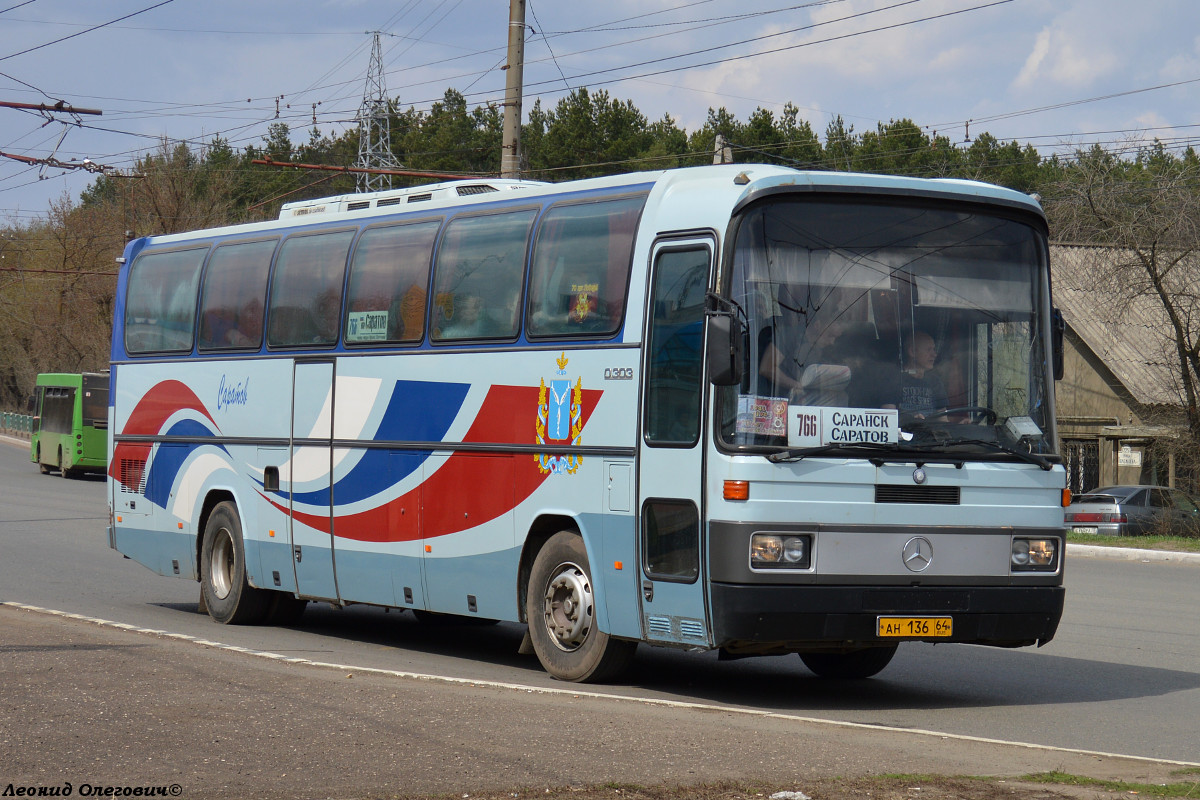 Саратовская область, Mercedes-Benz O303-15RHD Витязь № АН 136 64