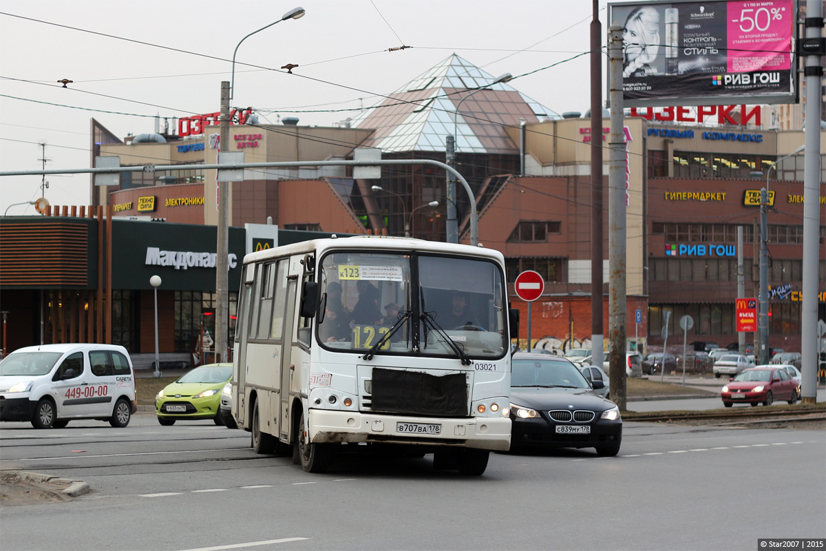 Санкт-Петербург, ПАЗ-320402-03 № 03021